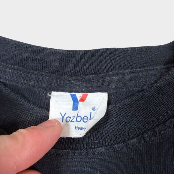 VTG Harley Davidson Shirt Mens Small Black Isla Mujeres Mexico Yazbek Winged - Picture 8 of 11